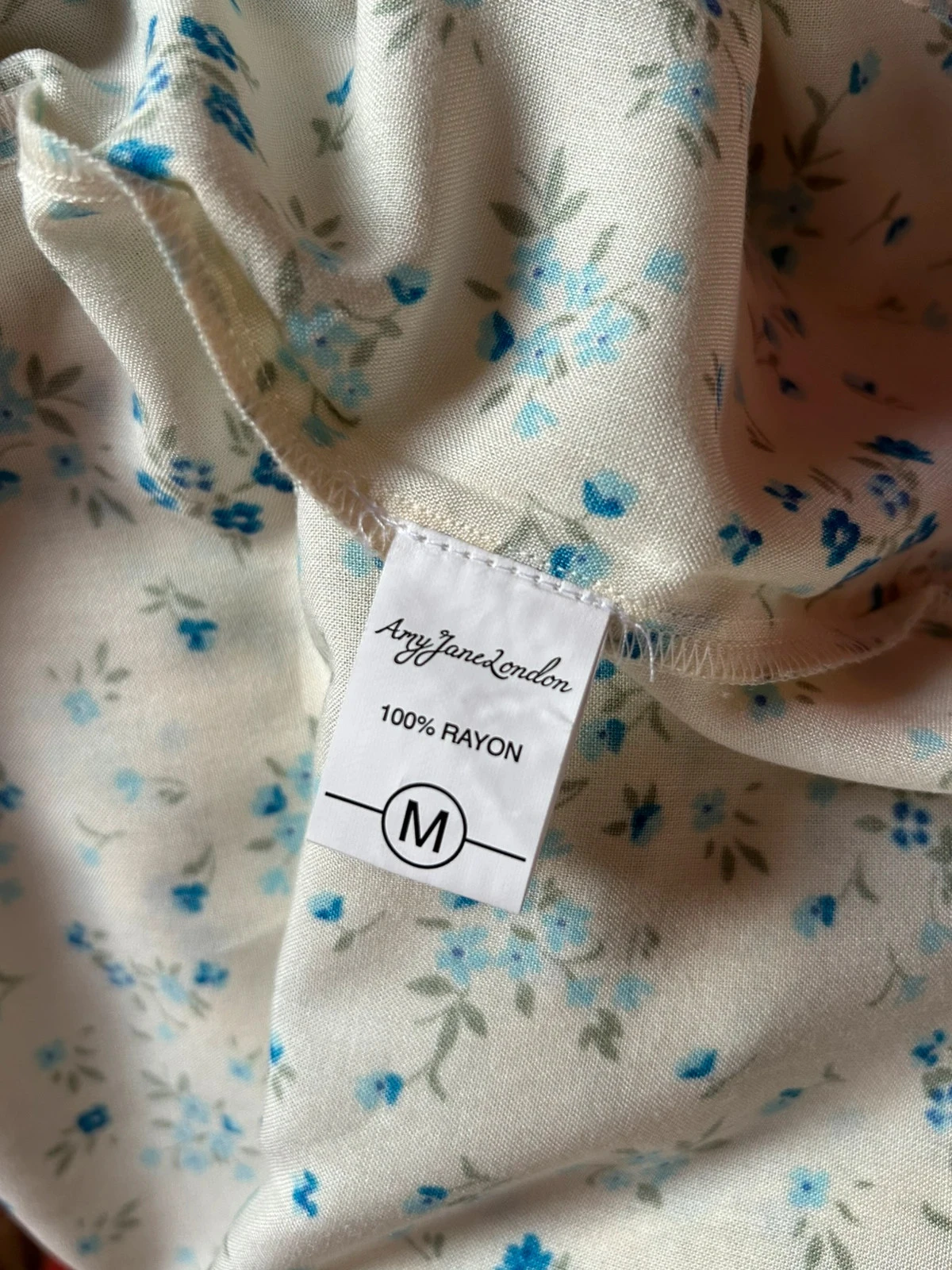 🩵🌿Vestido floral Amy Jane London boêmio cottagecore campestre pradaria romântico floral M/38🌿🩵 – photo 16